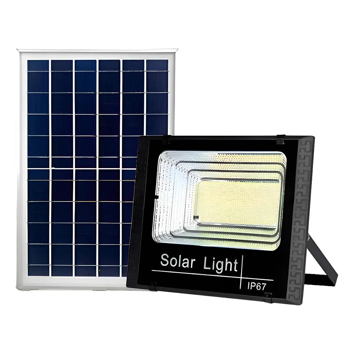 GENERICO - Foco Reflector Solar Exterior 1000W Luz Blanca