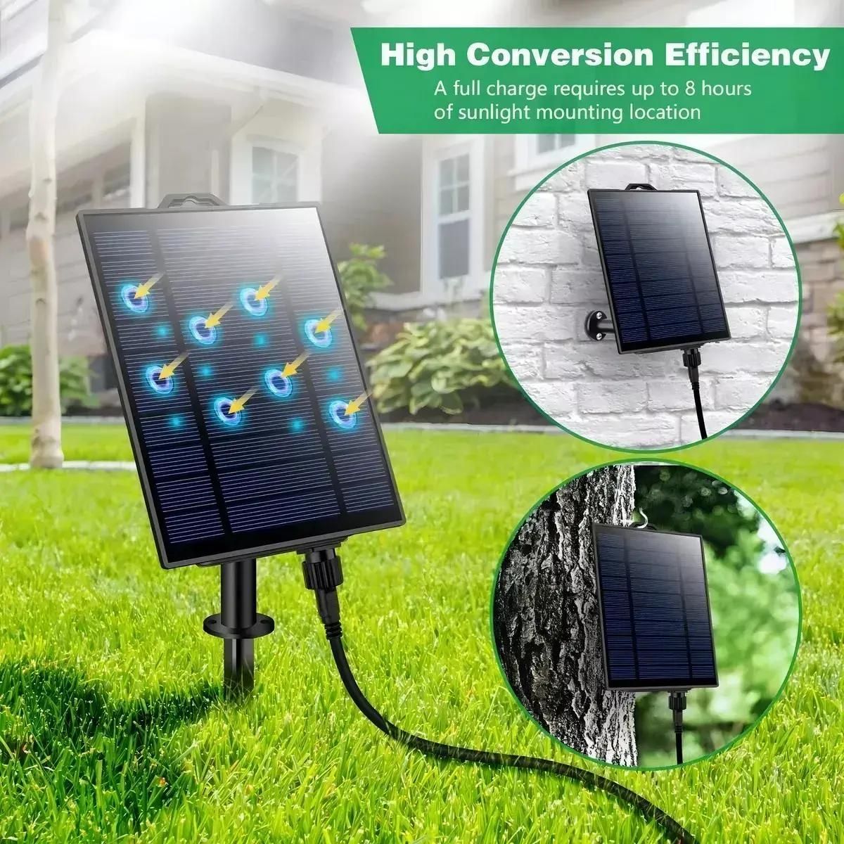 GENERICO - Guirnalda solar 10m 20 luces para exteriores