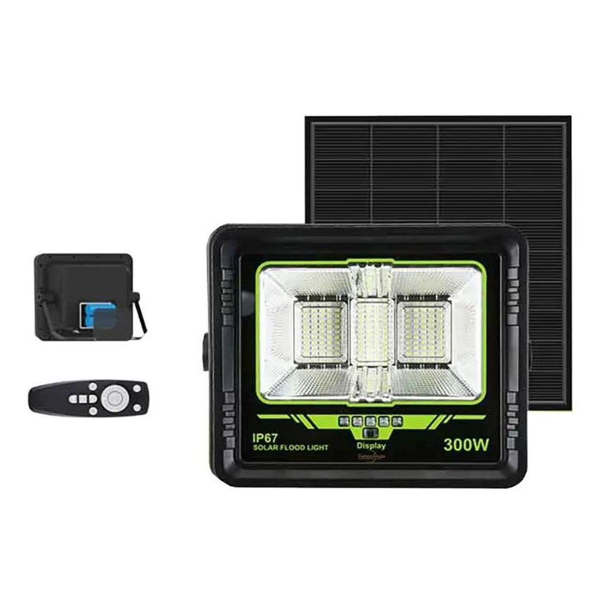 GENERICO - Reflector Solar LED 300W IP67 con Control Inalámbrico