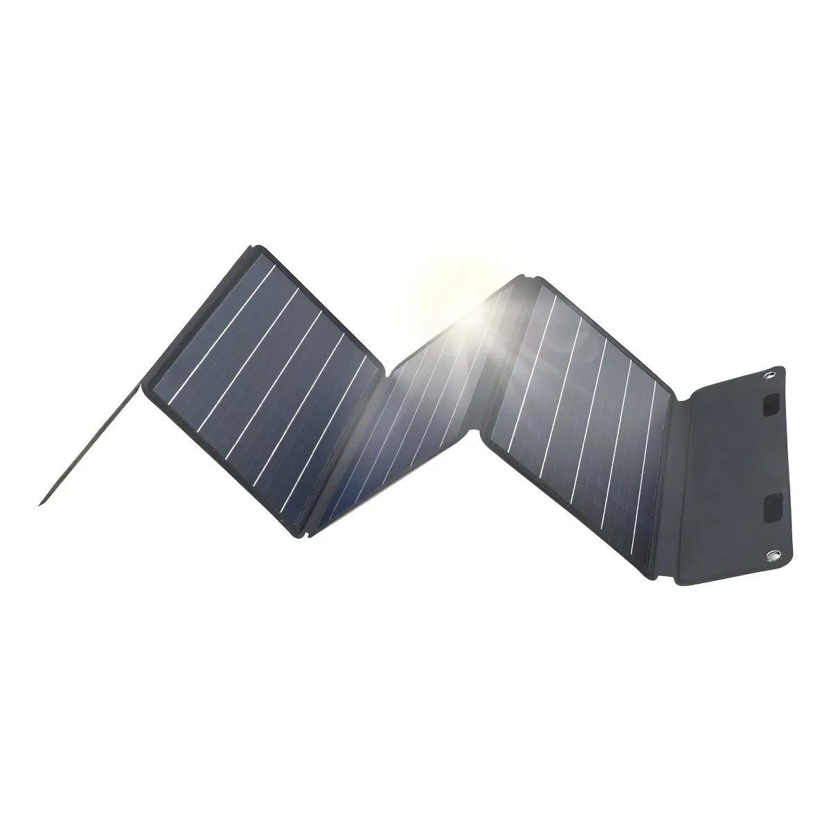 GENERICO - Panel Solar Plegable Monocristalino 28W con USB