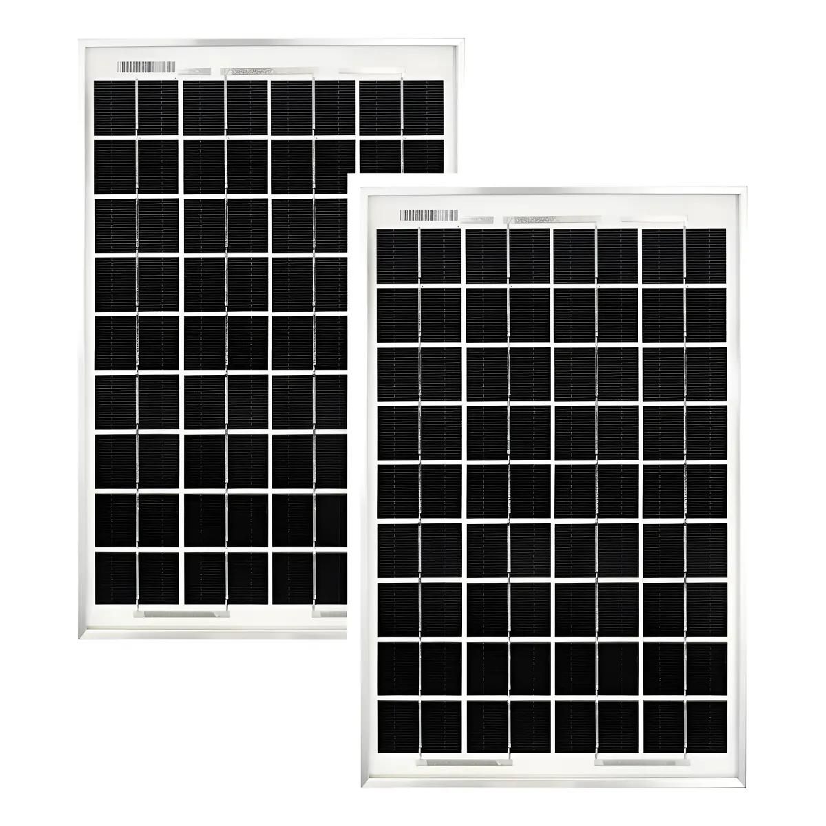 GENERICO - Pack 2 Paneles Solares Monocristalinos 12V 10W