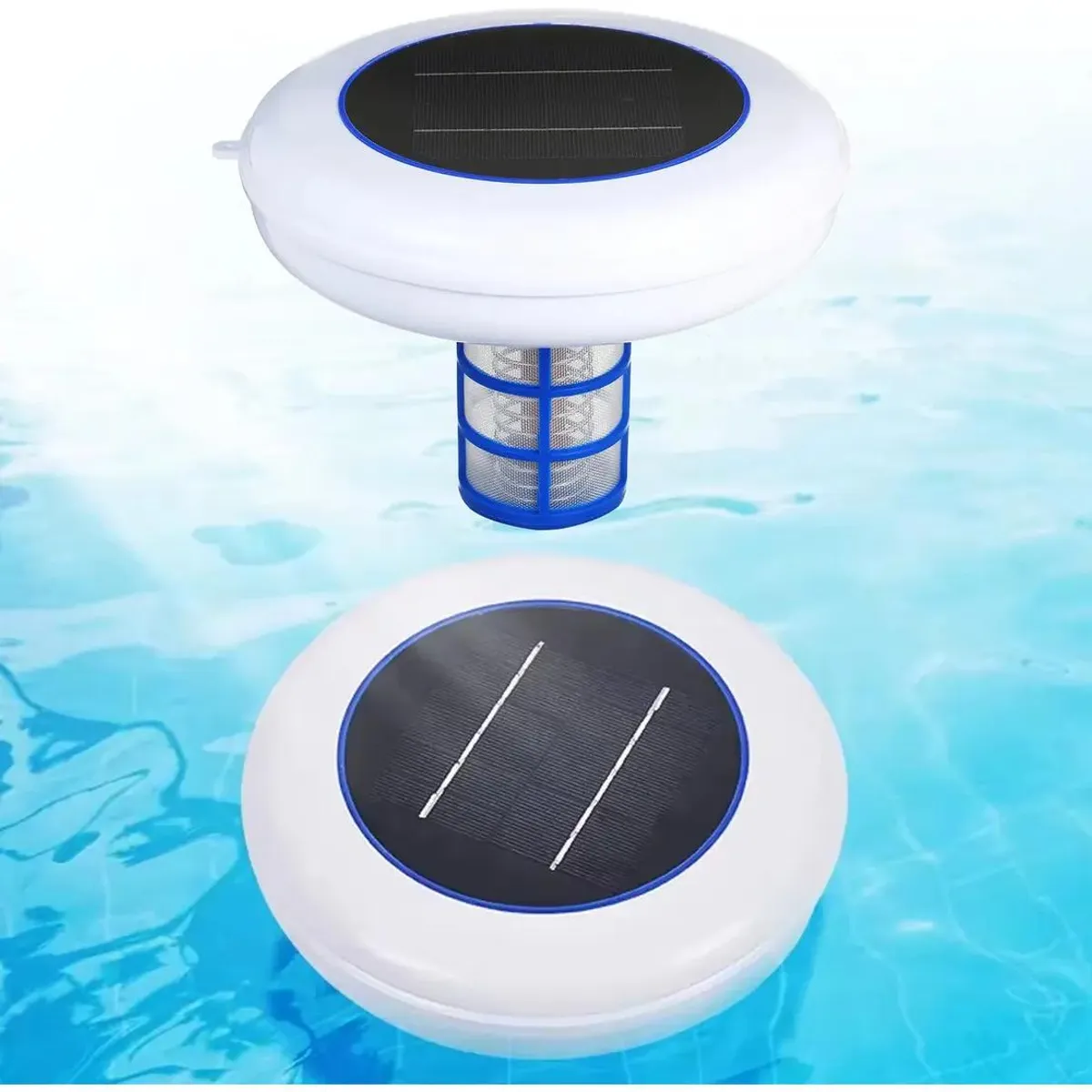 GENERICO - Filtro purificador para piscina con ionizador y panel