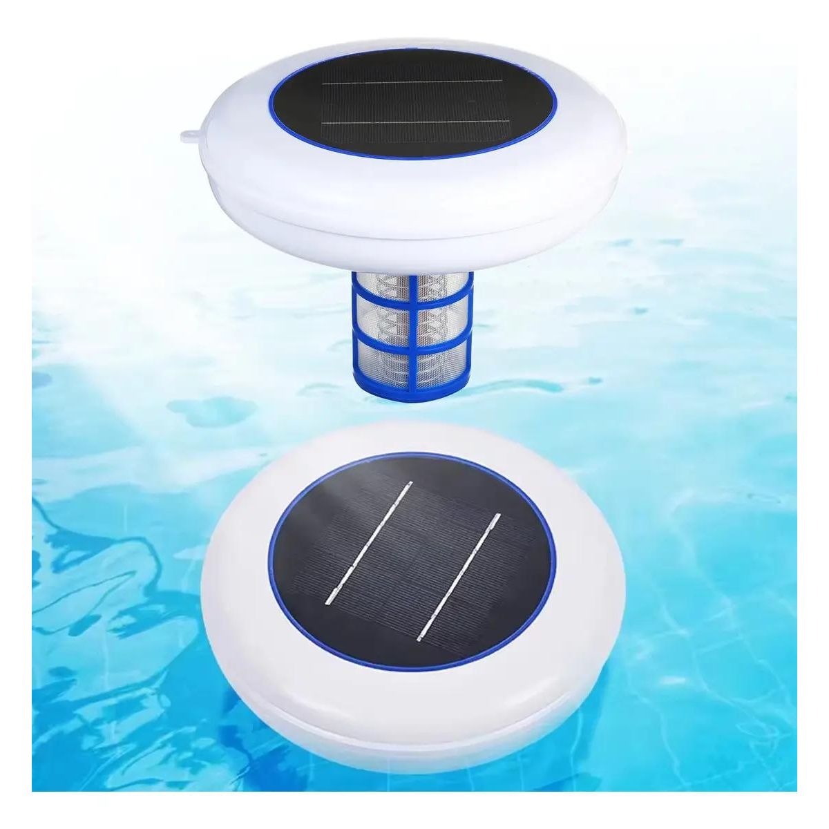 GENERICO - Filtro purificador para piscina con ionizador y panel