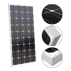 GENERICO - Panel Solar Monocristalino 12V 100W Negro