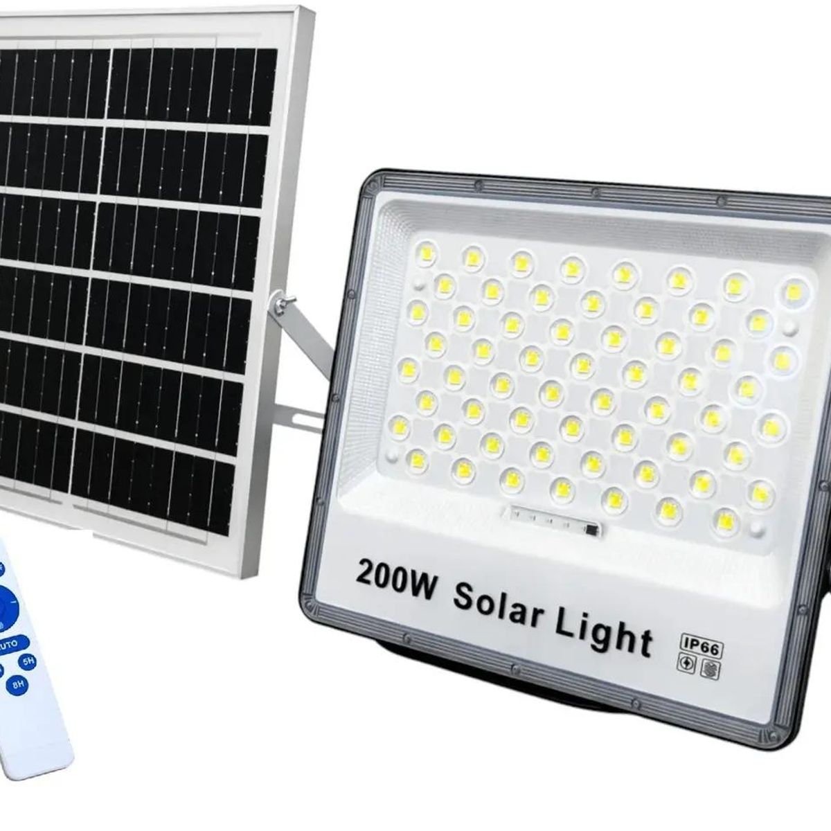 GENERICO - Foco Proyector LED Solar 200W con Sensor de Movimiento