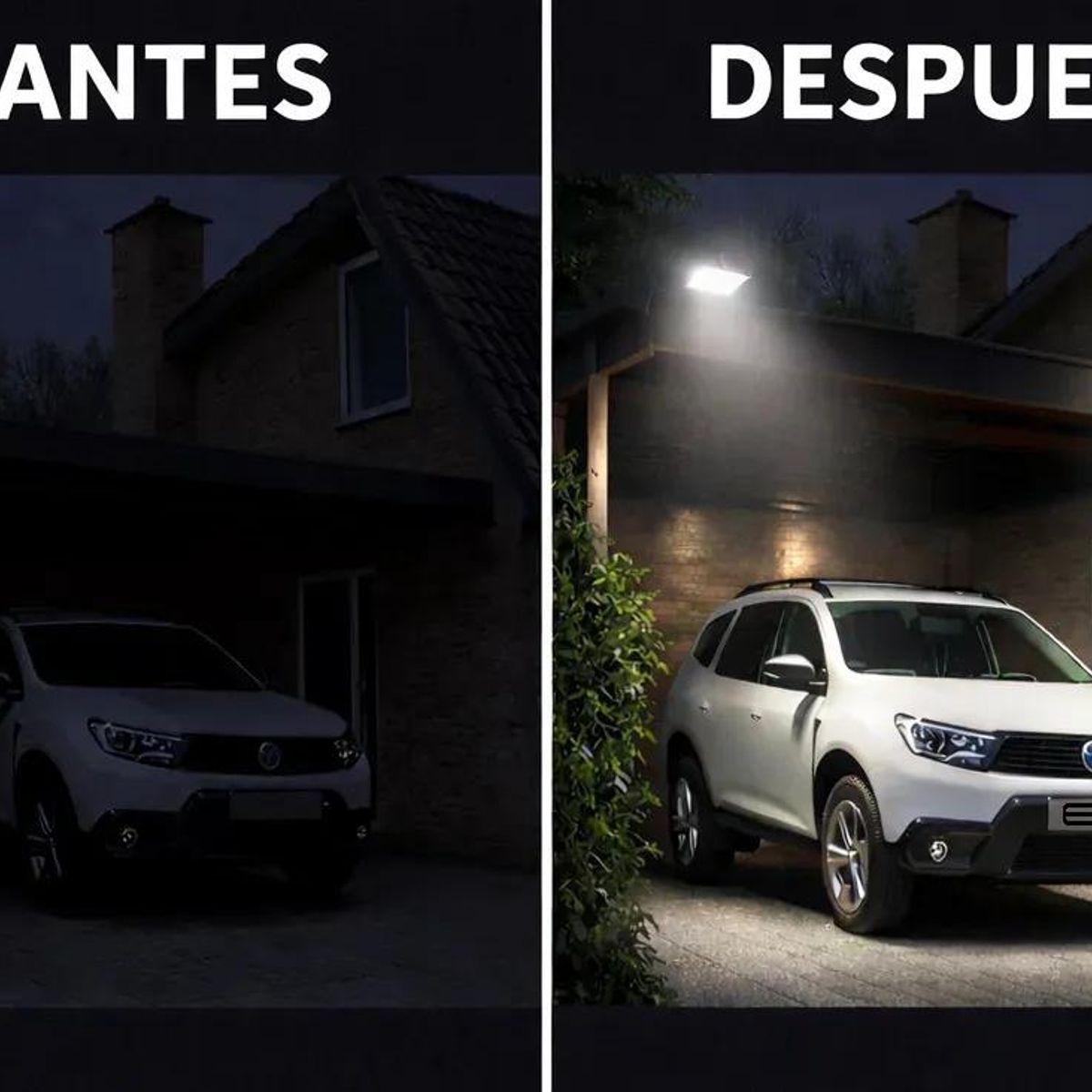 GENERICO - Foco Proyector LED Solar 200W con Sensor de Movimiento