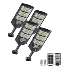 GENERICO - Foco LED exterior con sensor de movimiento y mando 4 uds