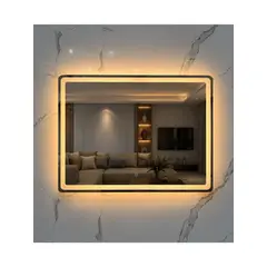 GENERICO - Espejo LED Rectangular Sin Marco 80x60 cm