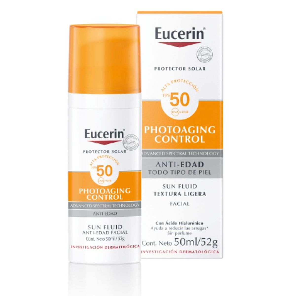 EUCERIN - Protector Solar Facial Fluido Anti-Edad Eucerin FPS 50 50ml