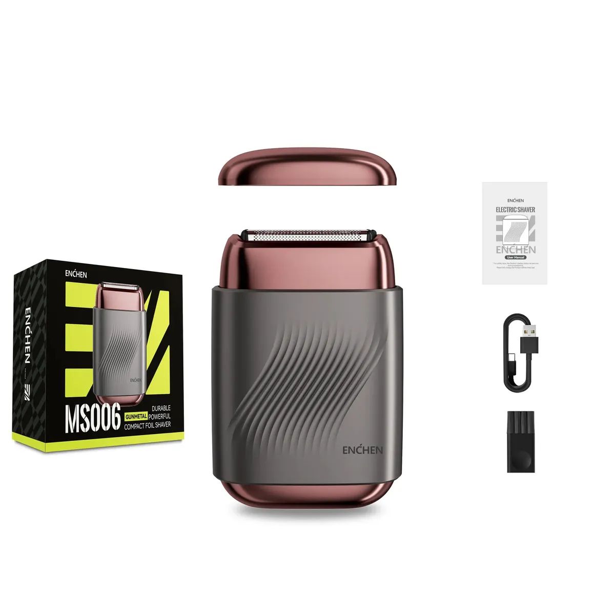 ENCHEN - Mini Afeitadora Enchen MS006 Inalámbrica Compacta 6800rpm Eléctrica USB-C