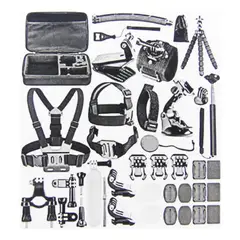GENERICO - Kit 40 accesorios para cámara deportiva con estuche