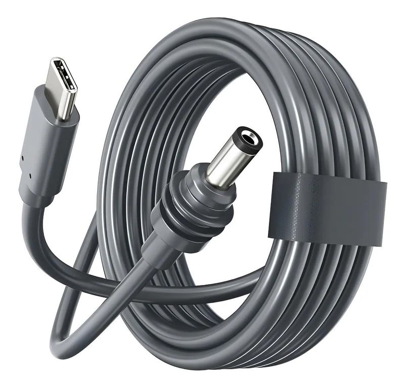 GENERICO Cable de carga USB-C 2m gris oscuro