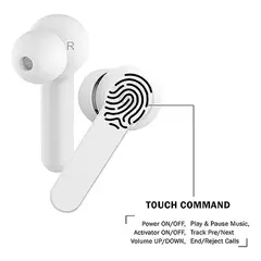 GENERICO - Audífonos inalámbricos Bluetooth 5.0 color blanco