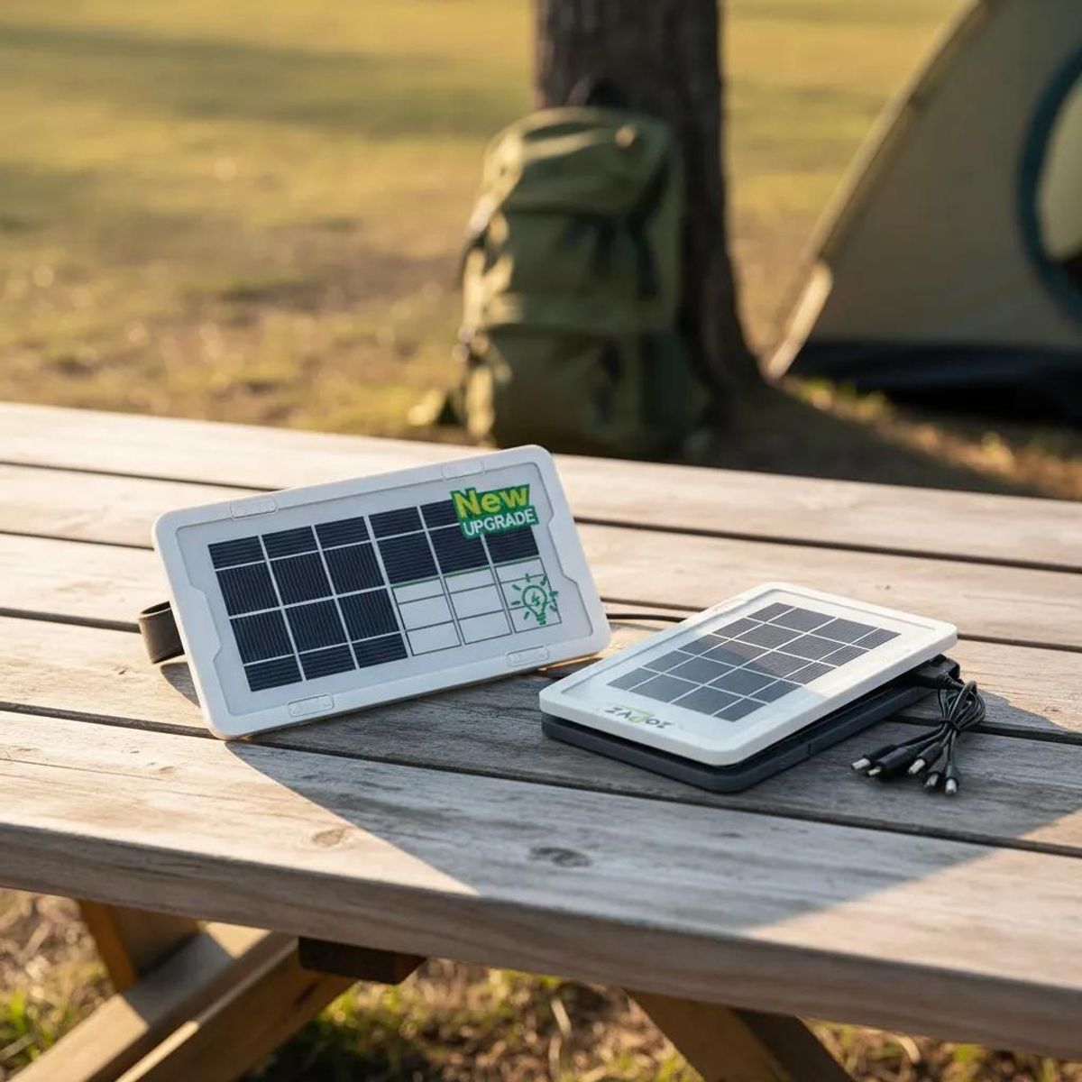 GENERICO - Panel Solar Multifuncional 4W 6V con Carga USB y Cable