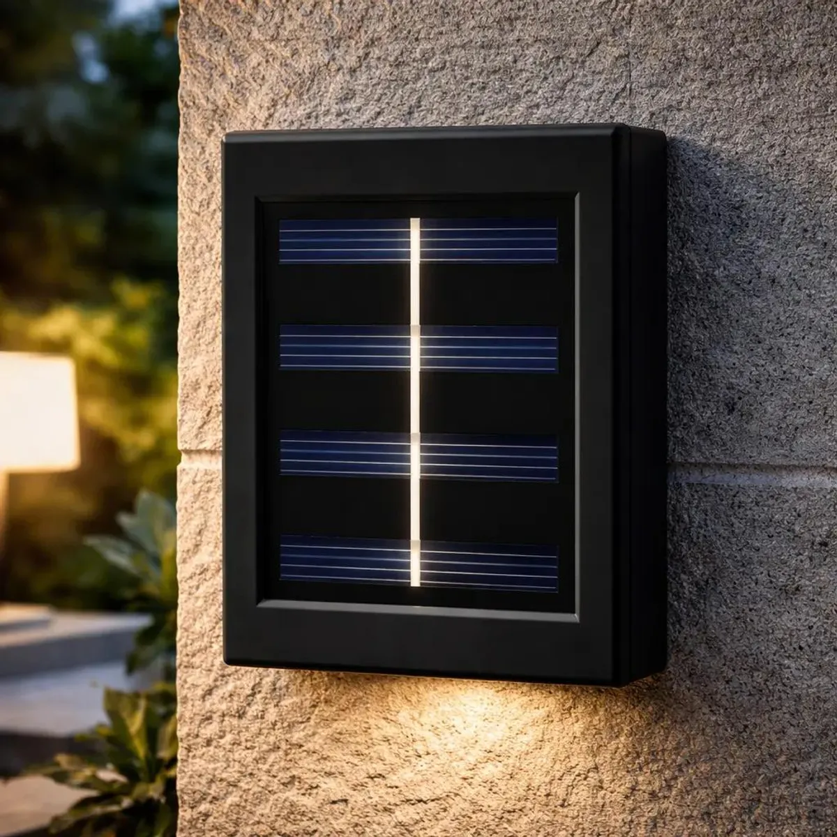 GENERICO - Foco Solar LED para Muro 4000K Resistente Exterior