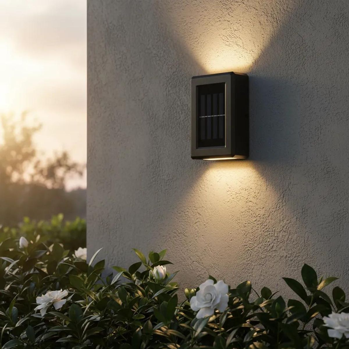 GENERICO - Kit 4 luces solares para jardín y muros