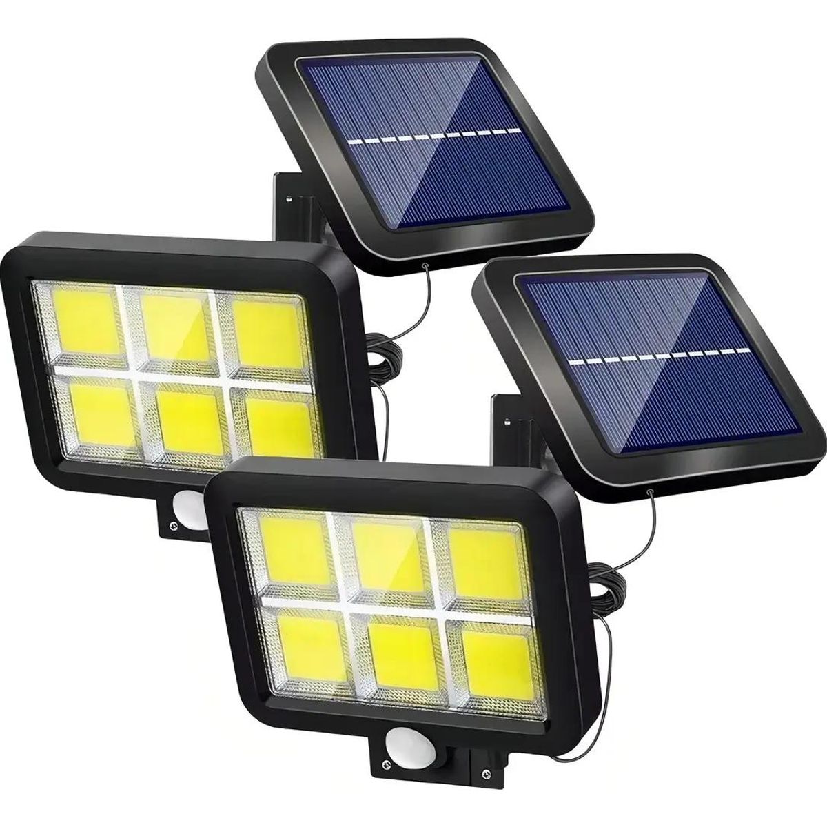 GENERICO - Reflector Solar Exterior LED 120W Luz Blanca