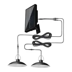 GENERICO - Lámpara solar LED colgante con control remoto