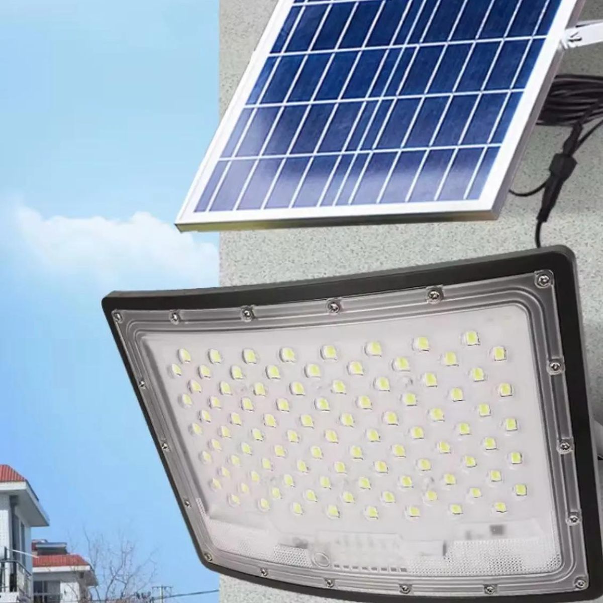 GENERICO - Foco Reflector Solar 300W para Interior y Exterior