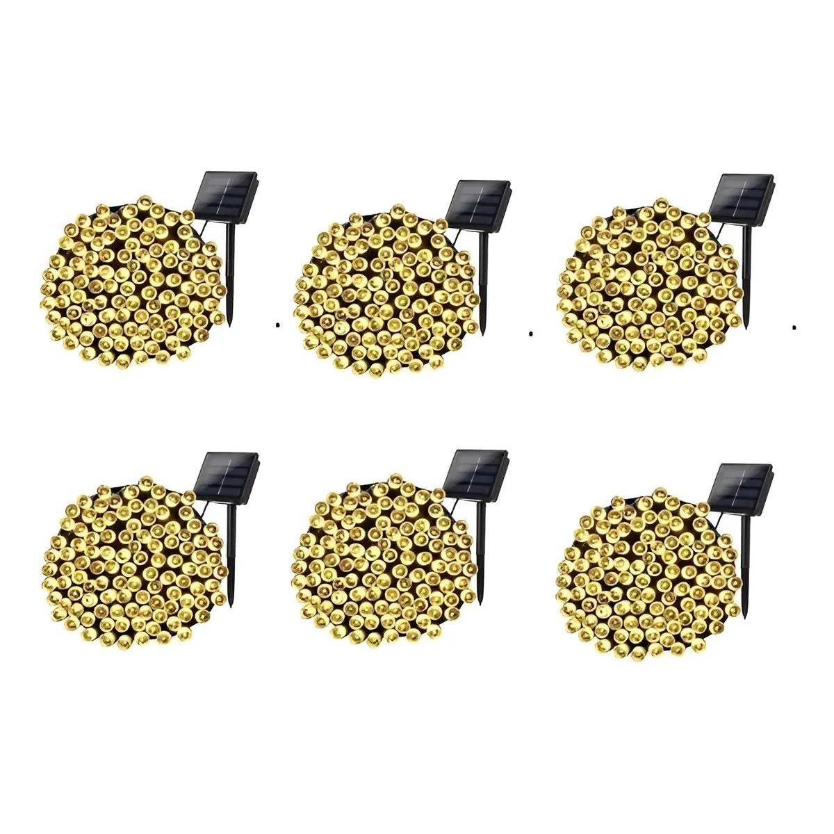 GENERICO - Guirnalda de Luces LED Solares 10 Metros