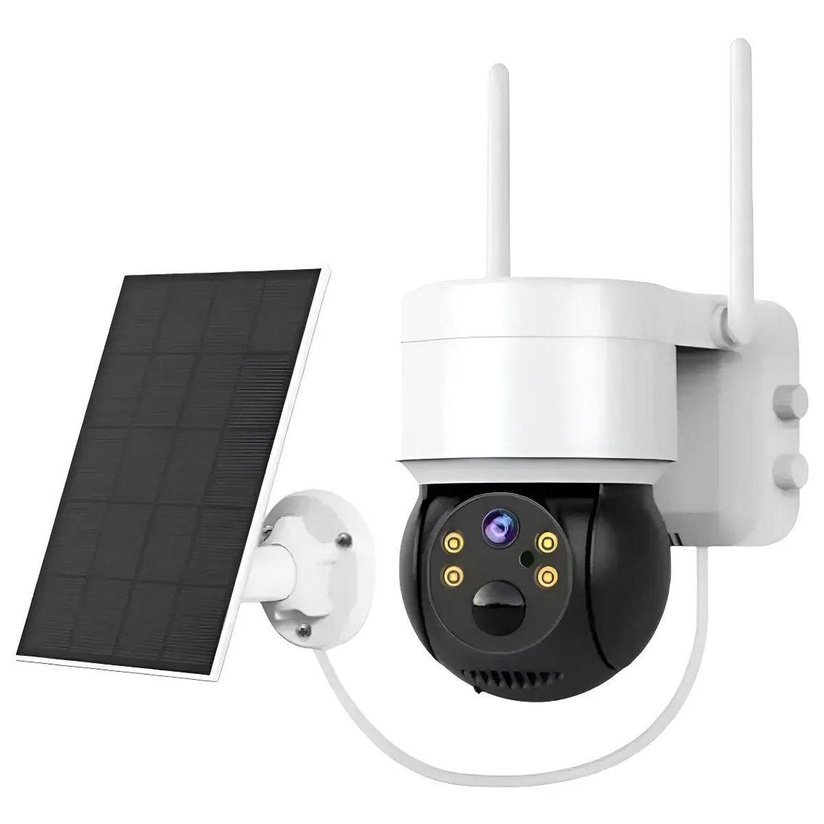 GENERICO - Cámara IP Solar 360° Seguridad Exterior HD 1080p