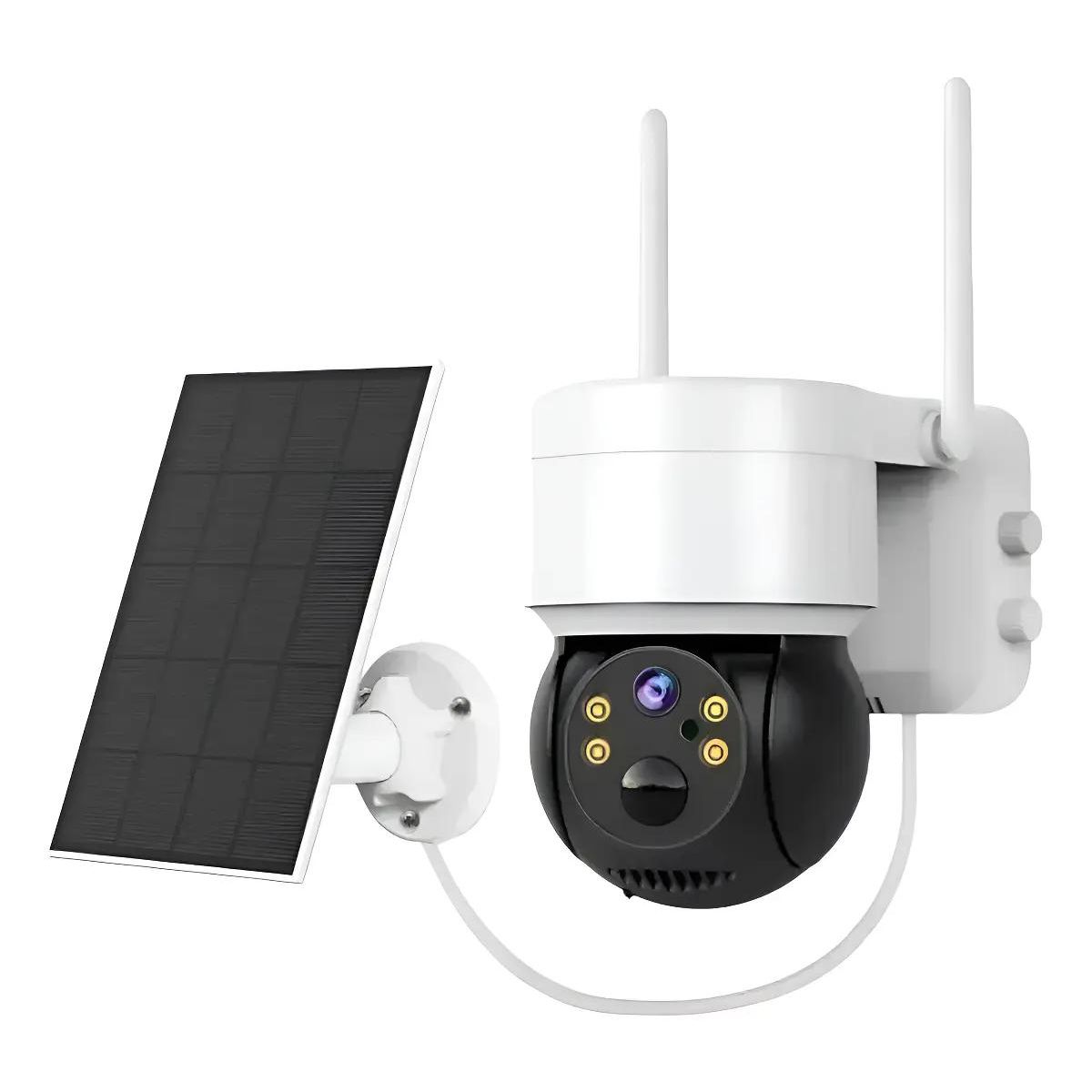 GENERICO - Cámara IP Solar 360° Seguridad Exterior HD 1080p