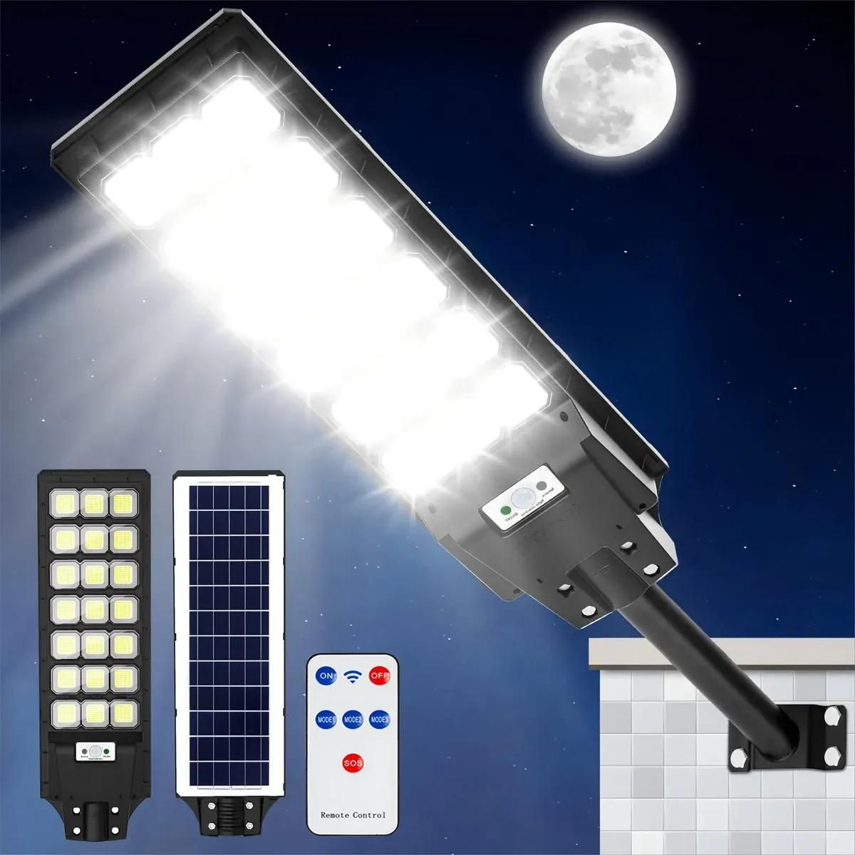 GENERICO - Farolas Solares con Sensor de Movimiento para Jardín