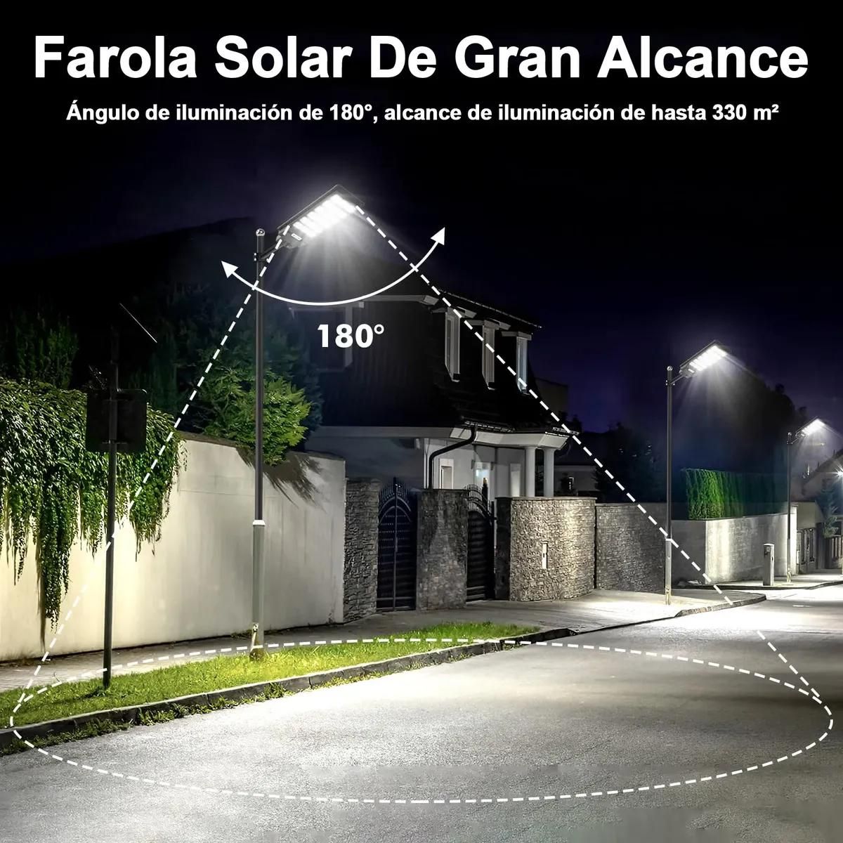 GENERICO - Farolas Solares con Sensor de Movimiento para Jardín