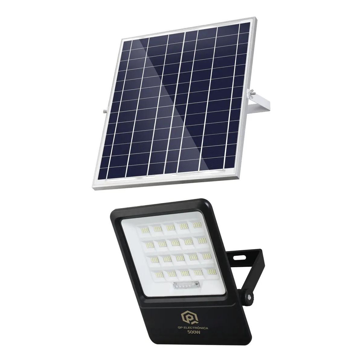 GENERICO - Reflector Solar LED 500W Blanco Frío Impermeable Exterior