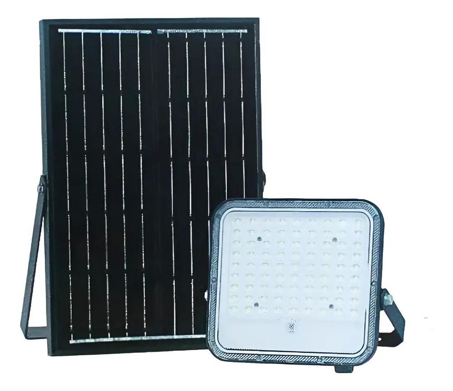 GENERICO Proyector LED Solar 100W con Panel para Exterior