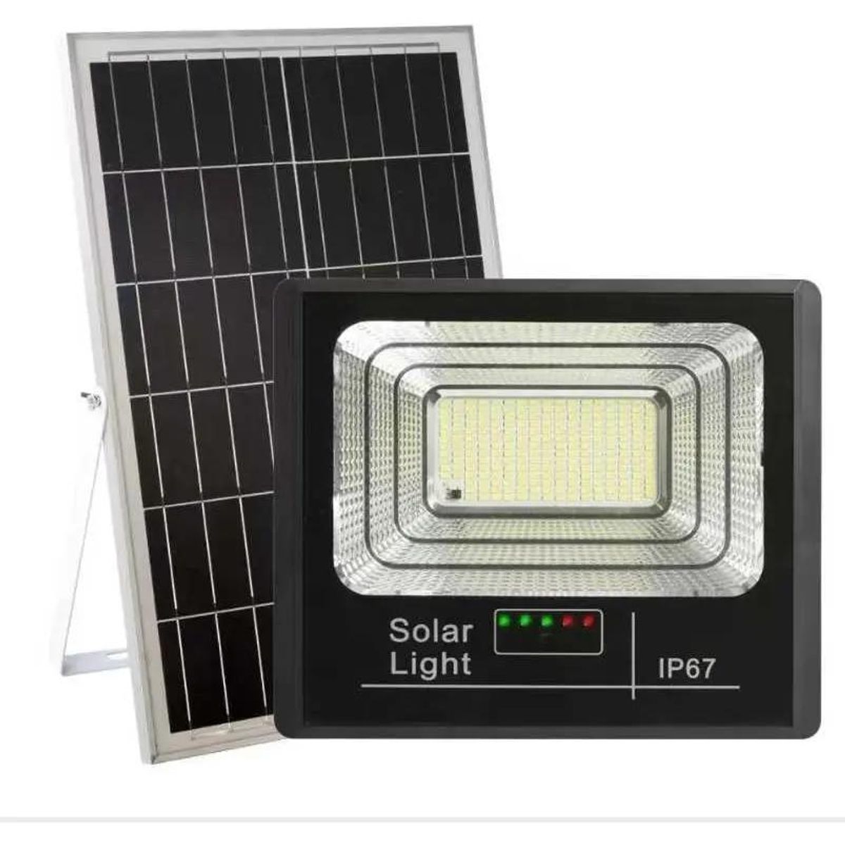GENERICO - Lámpara Panel Solar Exterior LED 200W Luz Blanca