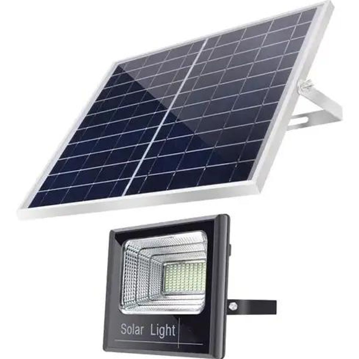 GENERICO - Lámpara Panel Solar Exterior LED 200W Luz Blanca