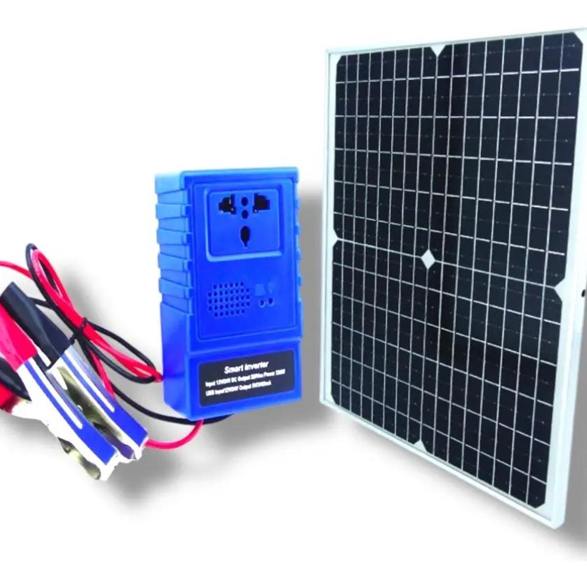 GENERICO - Kit Generador Solar con Batería e Inversor para Emergenci