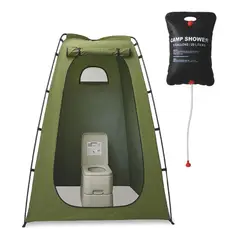 GENERICO - Carpa portátil 3 en 1 con baño y ducha solar para camping