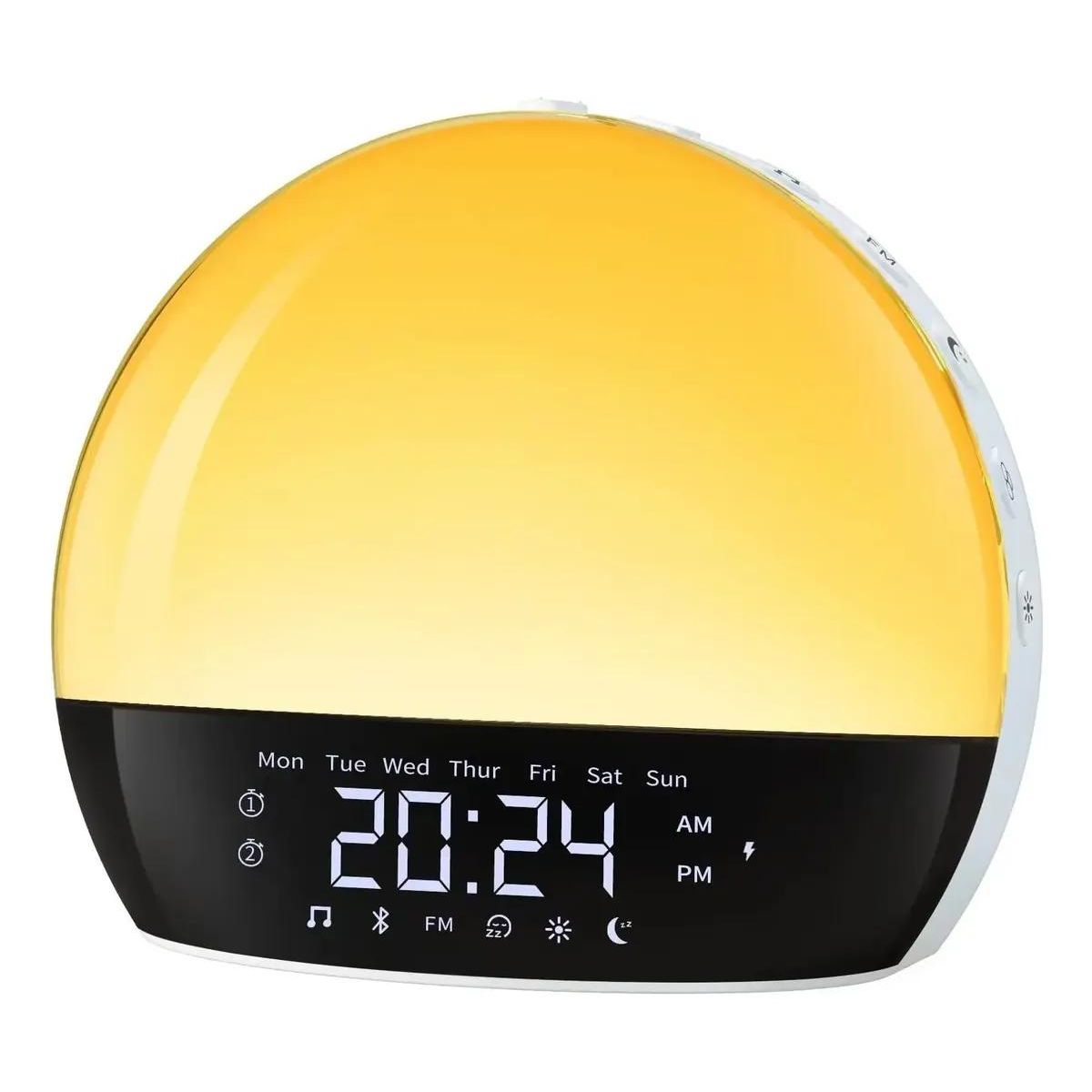 GENERICO - Reloj despertador con radio y luz amanecer