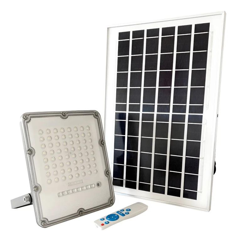 GENERICO Proyector Solar LED 150W Exterior IP66 Luz Fría