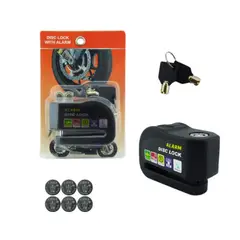 GENERICO - Candado Para Freno De Disco Con Alarma, Llaves 6 MM, Modelo WR71 Marca U-KNOW