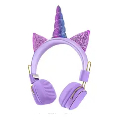 GENERICO - Audífonos Bluetooth Inalámbricos Diseño Unicornio para Ni