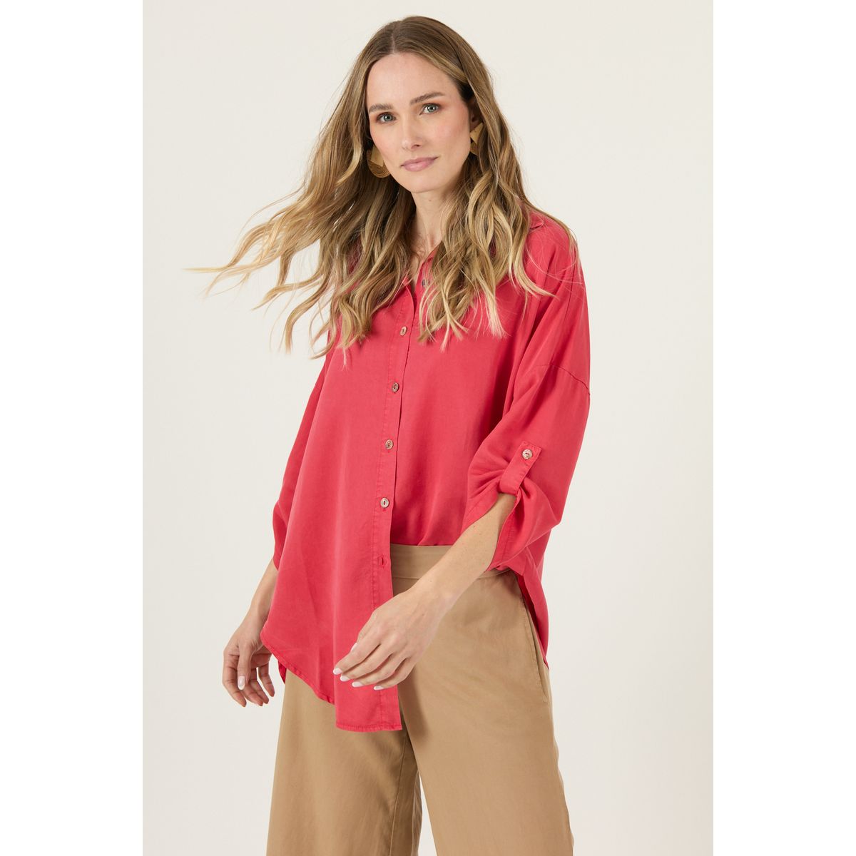 PRIVILEGE - Blusa De Lyocell Roja Cod 4517735
