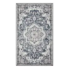 GENERICO - Alfombra Antideslizante Vintage Azul Claro 153x92 cm