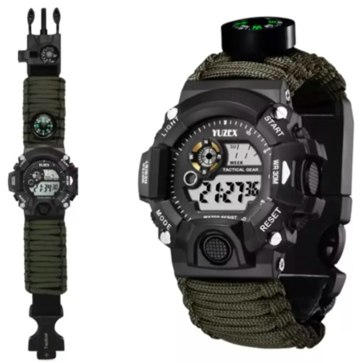 GENERICO - Reloj Pulsera Para Senderismo Verde Oscuro
