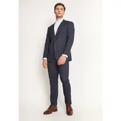 MAVIANNI - Traje Formal Hombre Slim Texturado Azul Marino