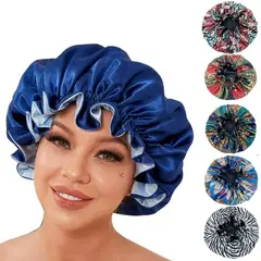 GENERICO - Gorro de satín antifrizz para cabello corto a medio