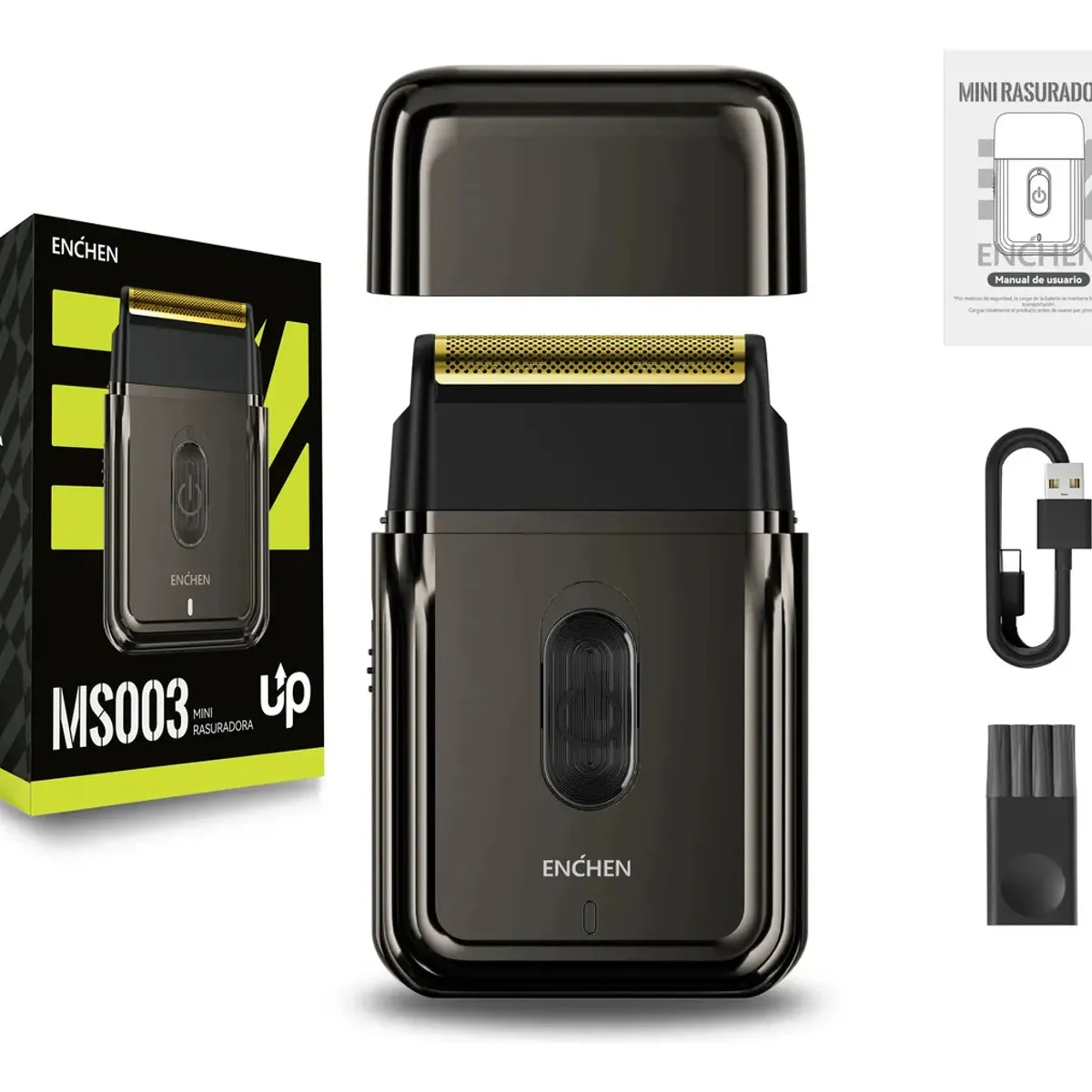 ENCHEN - Mini Afeitadora Enchen Ms003 Inalámbrica Compacta 7000rpm Eléctrica USB-C
