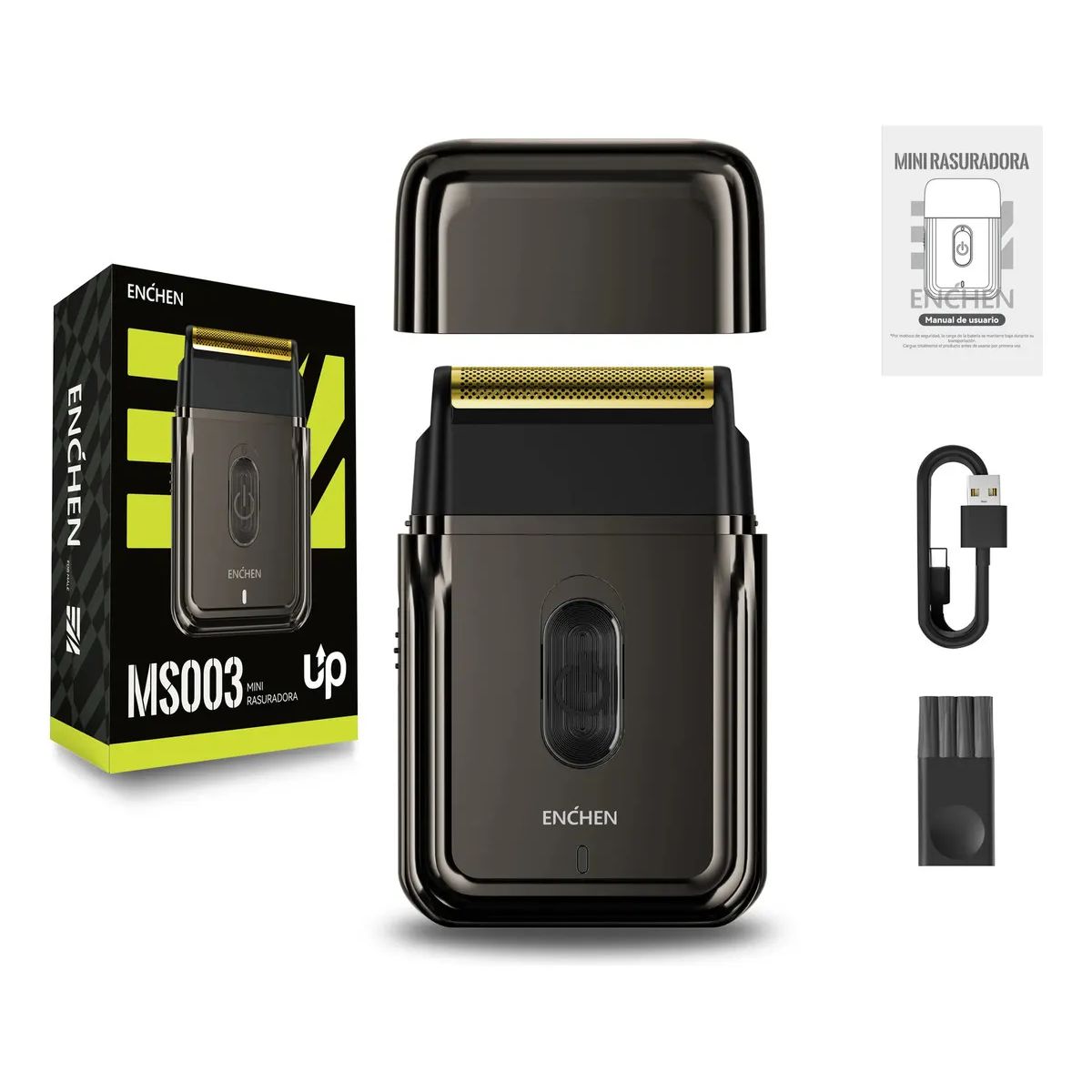 ENCHEN - Mini Afeitadora Enchen Ms003 Inalámbrica Compacta 7000rpm Eléctrica USB-C