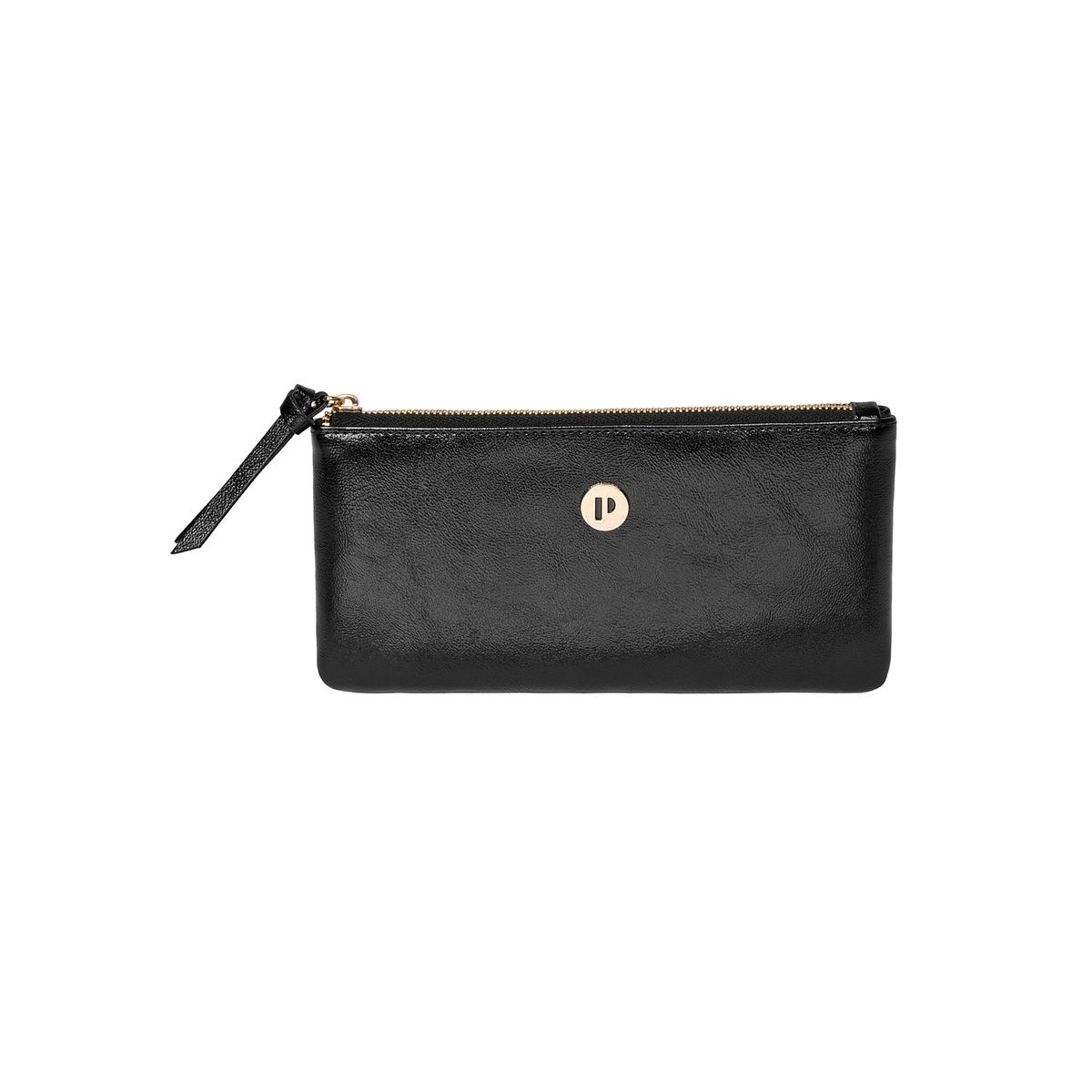 POLLINI - Billetera Mujer tipo monedero xl Negro Pollini