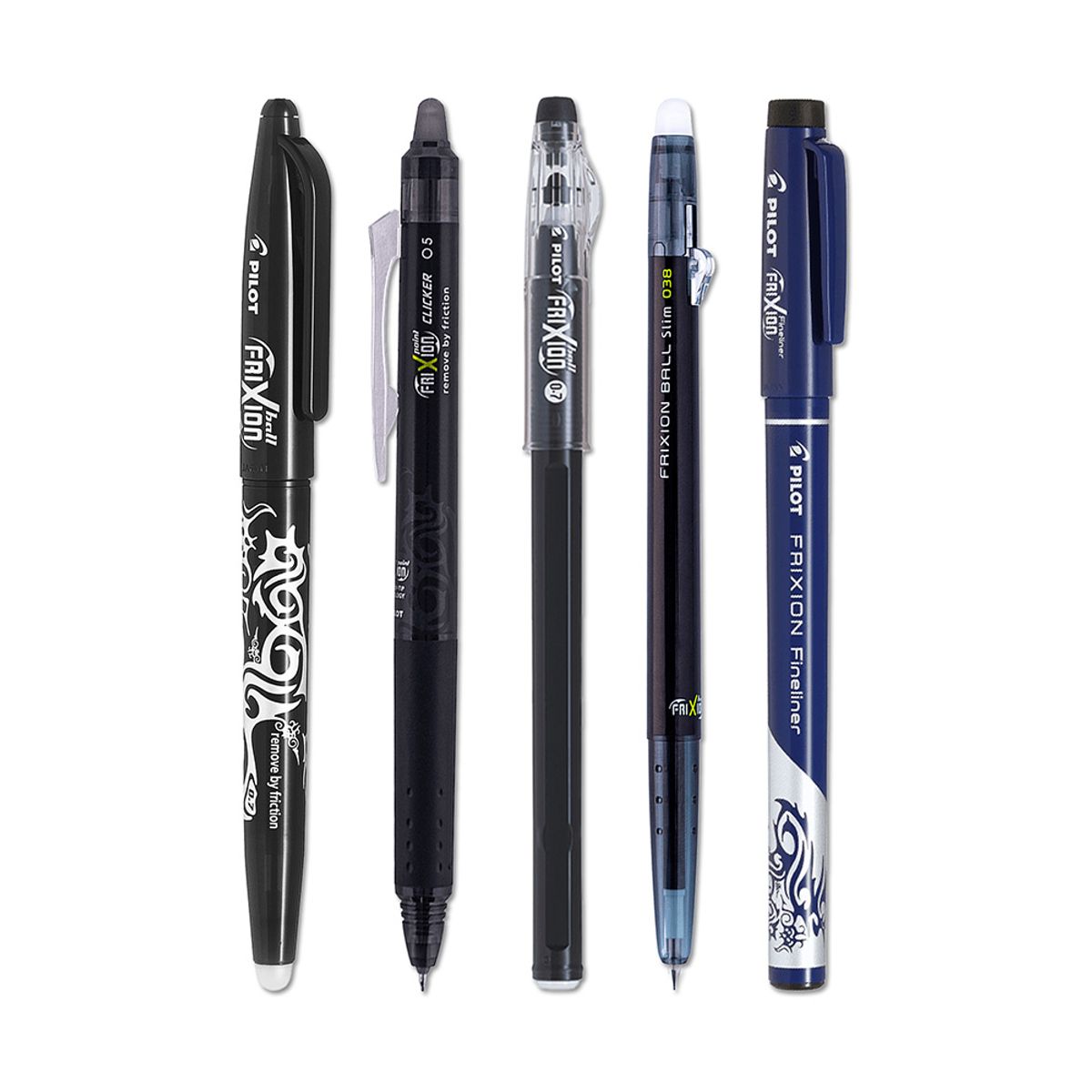 PILOT - Set 5 Lápiz Colección Full Frixion Pilot Negro