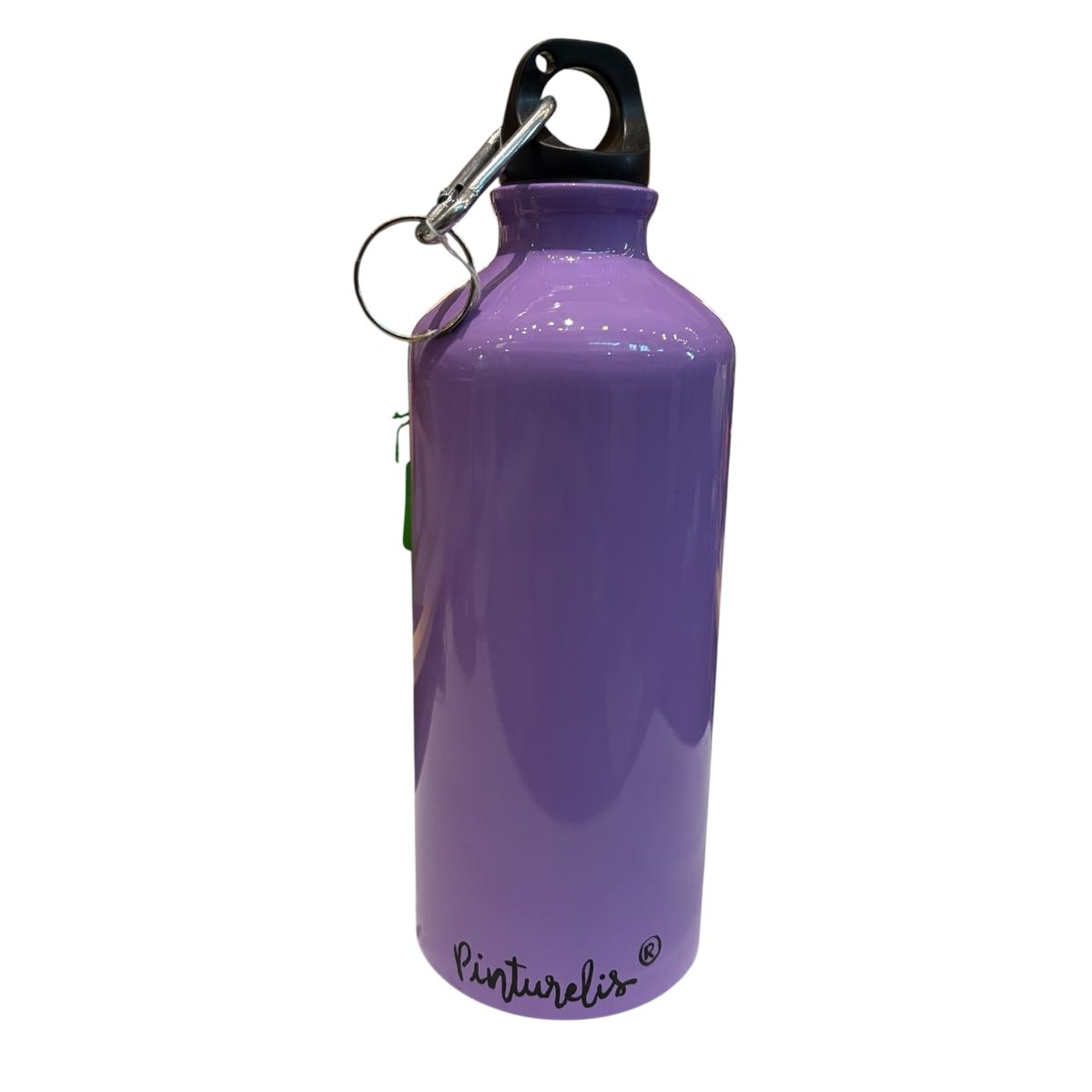 GENERICO - Botela metalica de aluminio para agua color morado 600 ml