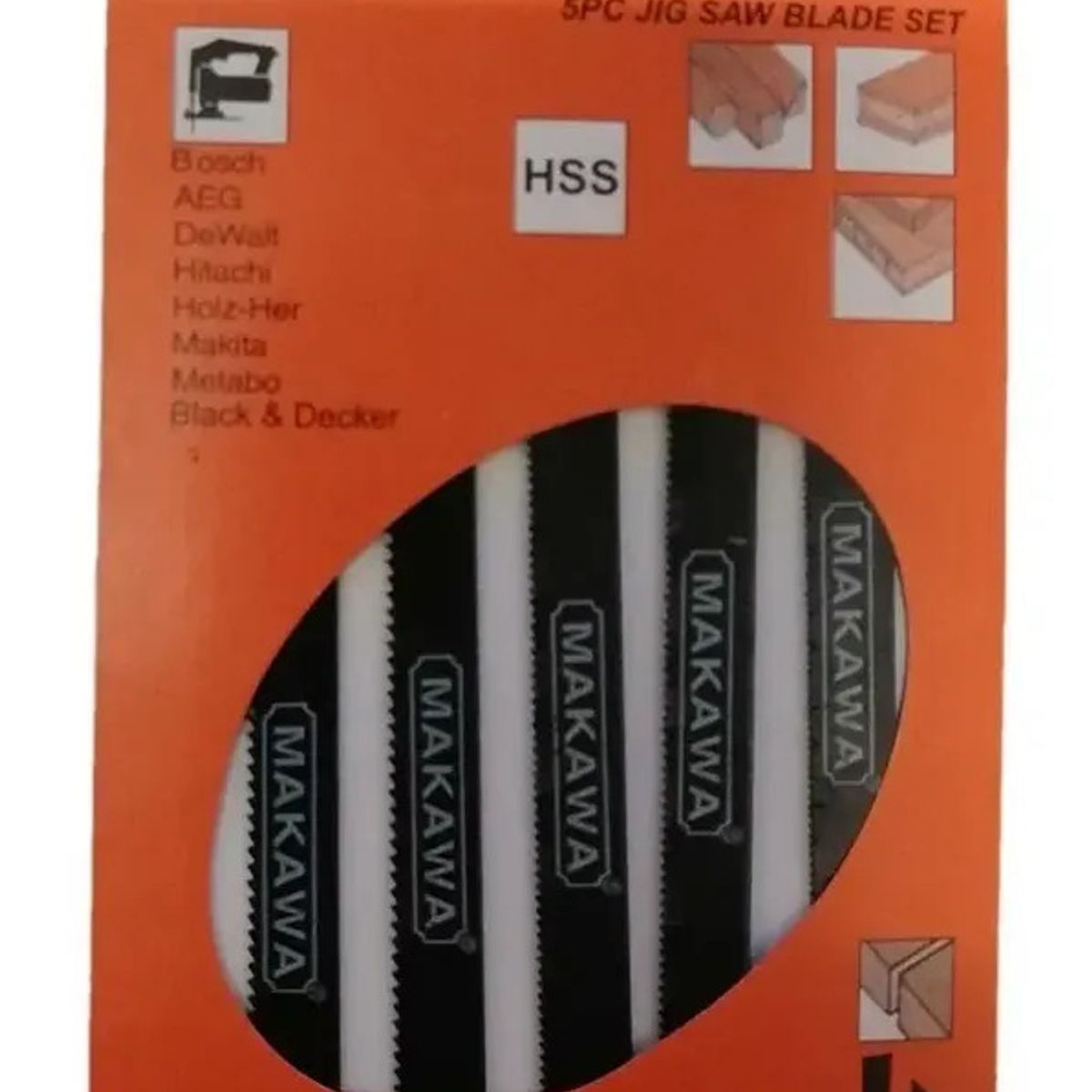 MAKAWA - JGO HOJA SIERRA CALADORA X5PCS 1.0X100MM MAKAWA