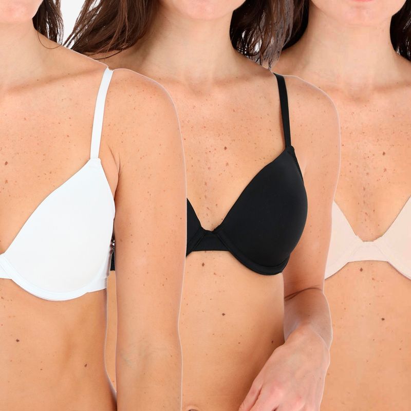 FLORES - Pack De 3 Sostenes Copa Perfect Cover Mujer Flores